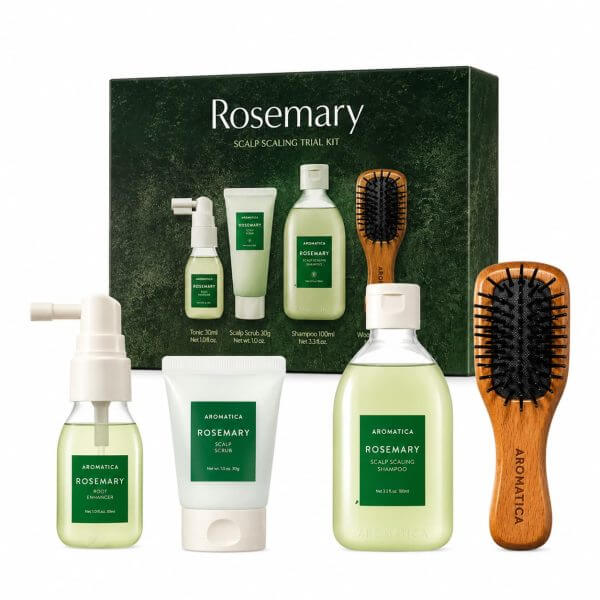 Aromatica Rosemary Scalp Scaling Trial Kit plaukų priežiūros rinkinys