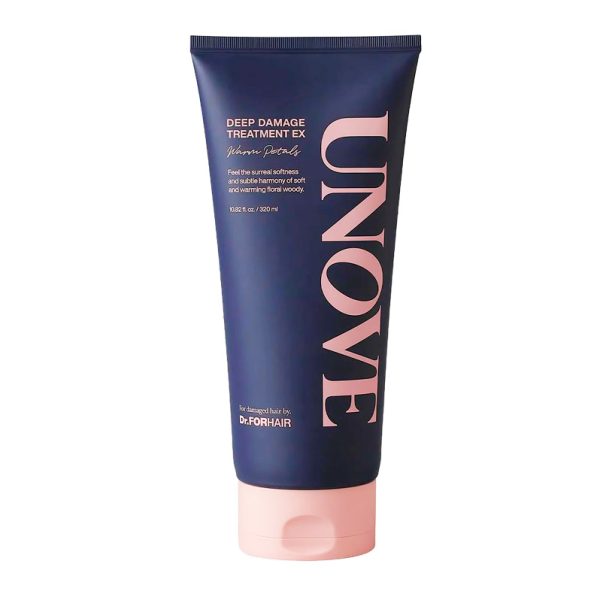 Dr.FORHAIR - UNOVE Deep Damage Treatment EX Warm Petals plaukų kaukė (320 ml)