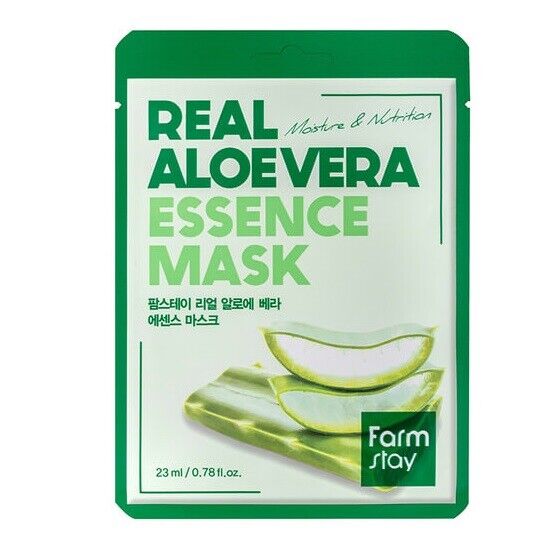 Farmstay - Real Aloe Vera - lakštinė veido kaukė (1 vnt.)