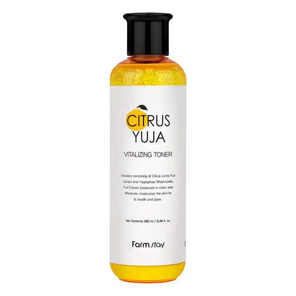 Farmstay – Citrus Yuzu Vitalizing Toner Emulsion - veido tonikas (280 ml)