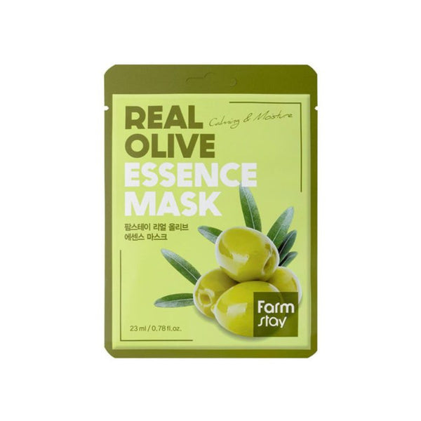 Farmstay – Real Olive Essence Mask - lakštinė veido kaukė (1 vnt.)