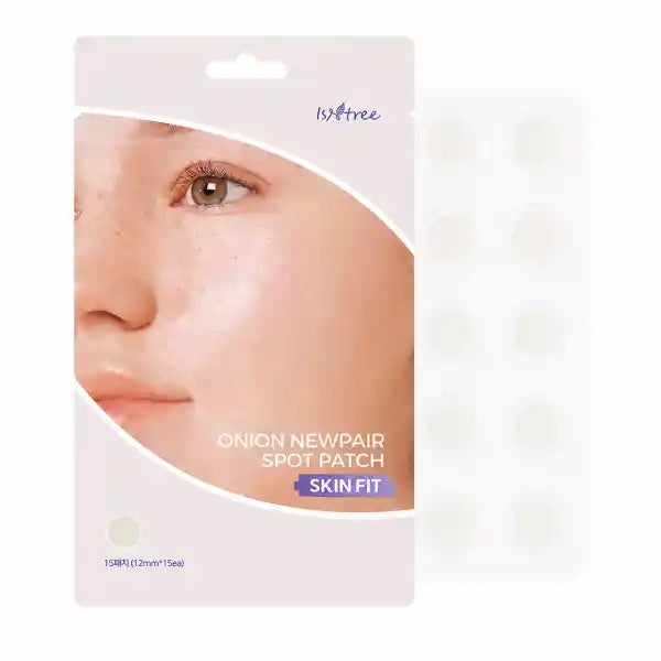 Isntree – Onion Newpair Spot Patch Skin Fit - pleistrai nuo spuogų (15 vnt.)