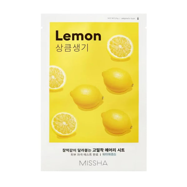 Missha - Airy Fit Lemon - Lakštinė veido kaukė (1 vnt.)