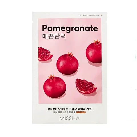 Missha - Airy Fit Pomegranate - lakštinė veido kaukė (1 vnt.)