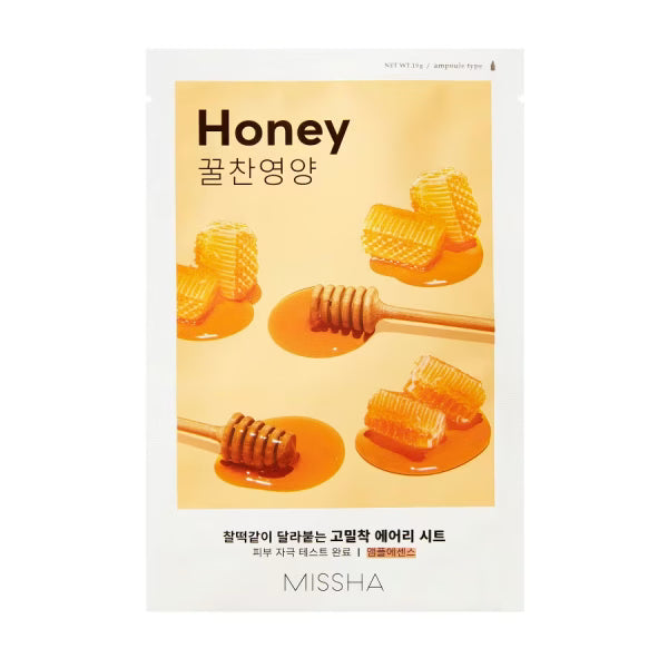 Missha - Airy Fit Honey - lakštinė veido kaukė (1 vnt.)