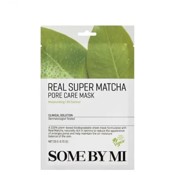 SOME BY MI – Real Super Matcha Pore Care Mask - lakštinė veido kaukė (1 vnt.)