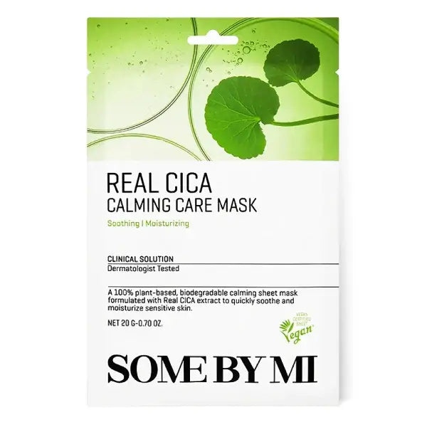 SOME BY MY – Real Cica Calming Care Mask - lakštinė veido kaukė (1 vnt.)