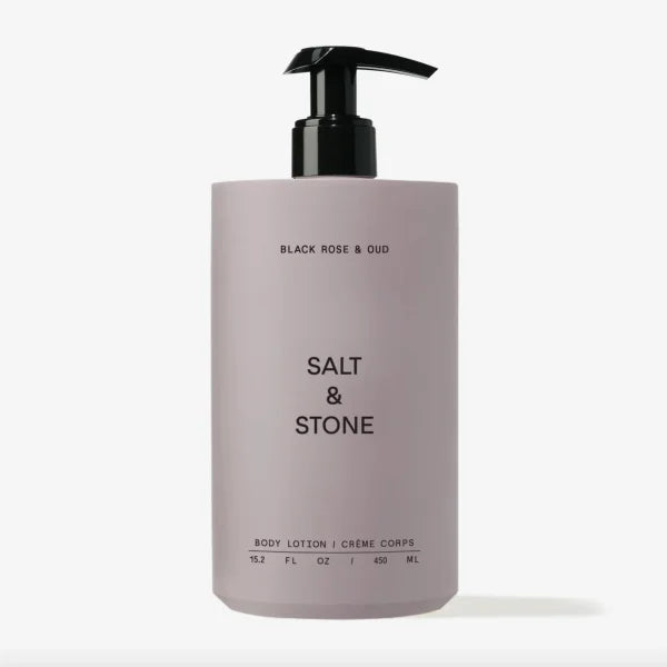 Salt & Stone - Black Rose & Oud - kūno kremas (450 ml)