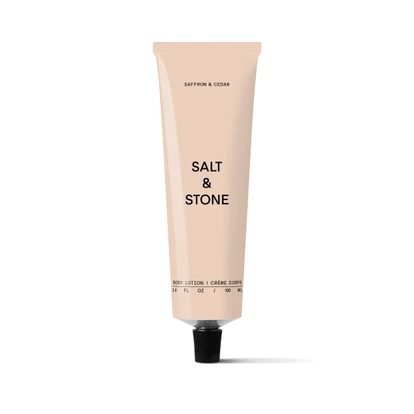Salt & Stone - Saffron & Cedar - kūno kremas (100 ml)