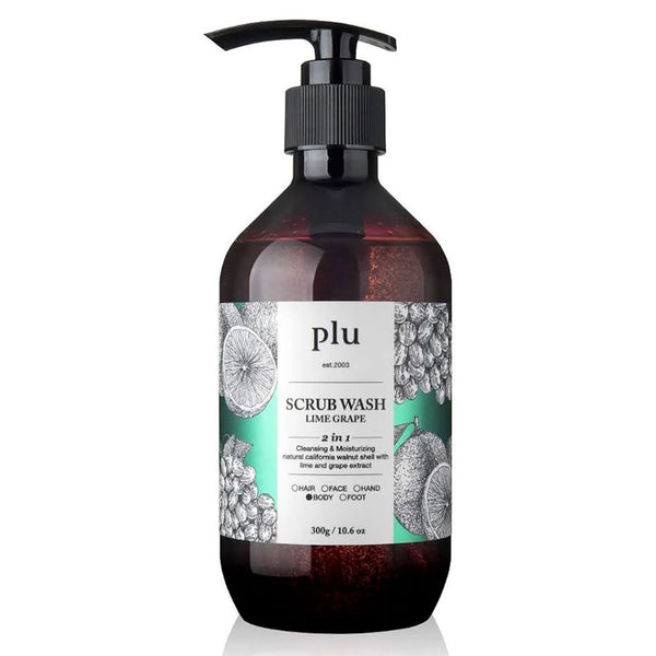 Plu - Scrub Wash Lime & Grape - kūno prausiklis (500 ml)